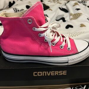 Pink high top converse!